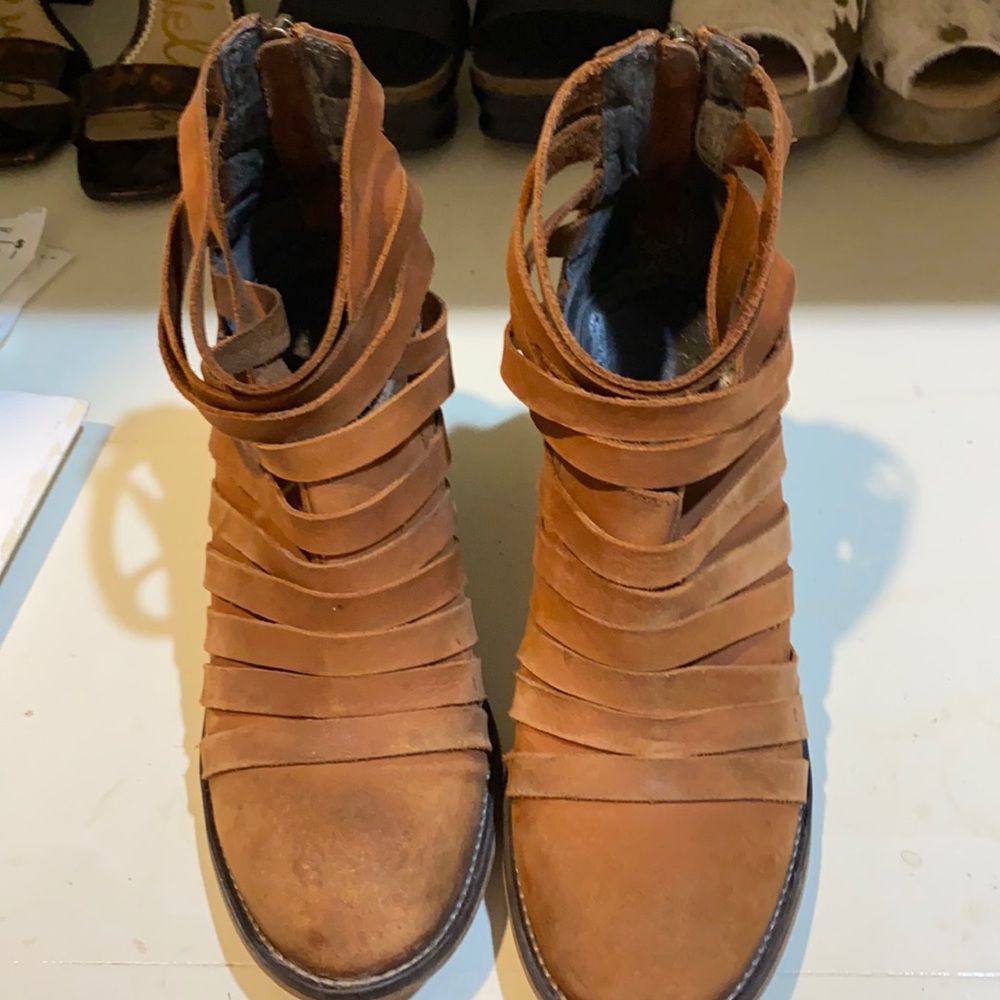 Free people leather bootie